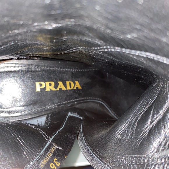 ‼️SOLD ‼️Vintage Authentic Prada Leather booties - Picture 6 of 8